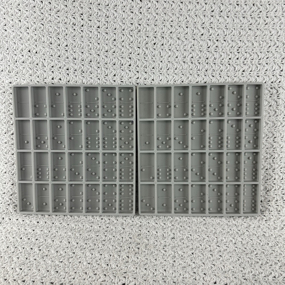 Professional Domino Molds for Resin 2 Pack Silicone Molds